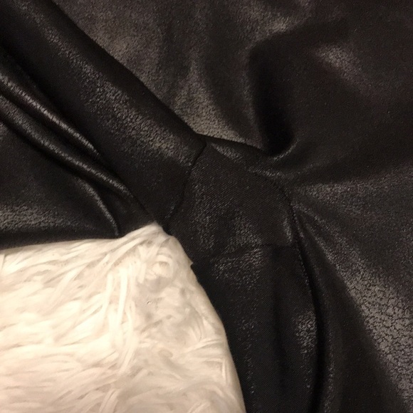 SPANX Faux Leather Leggings with Side Stripe - Picture 3 of 5